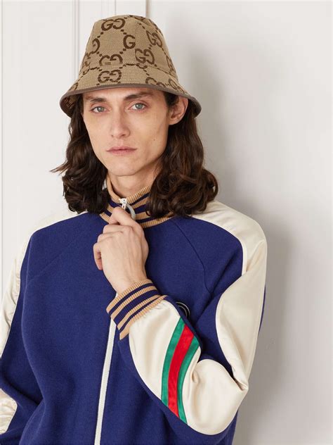 gucci green bucket hat|mr porter gucci hat.